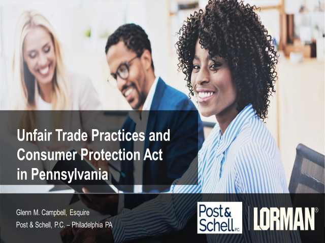 Unfair Trade Practices and Consumer Protection Act in Pennsylvania