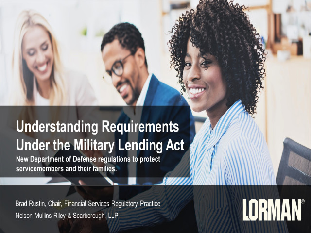 Understanding Requirements Under the Military Lending Act