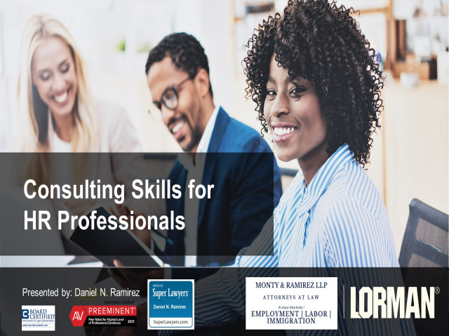 Consulting Skills for HR Professionals