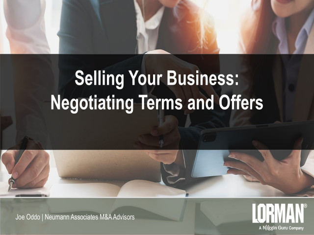 Selling Your Business: Negotiating Terms and Offers