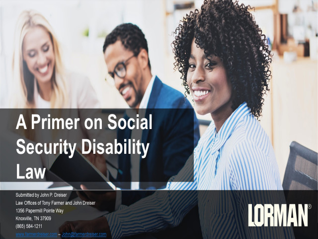 A Primer on Social Security Disability Law