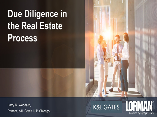 Due Diligence in the Real Estate Process
