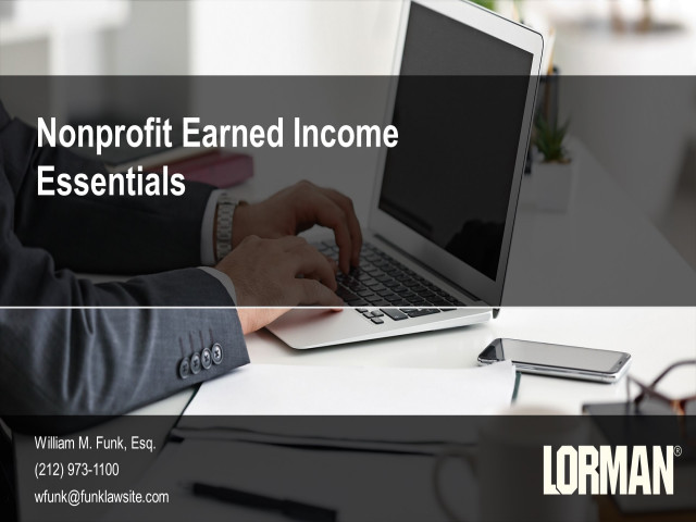 Nonprofit Earned Income Fundamentals