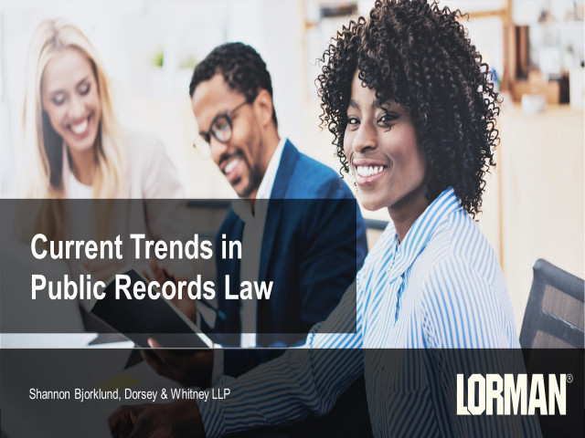 Current Trends in Public Records