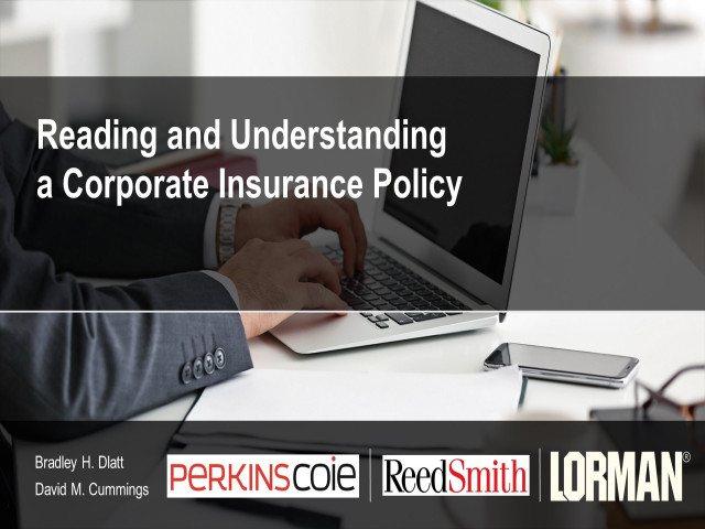 Reading and Understanding a Corporate Insurance Policy