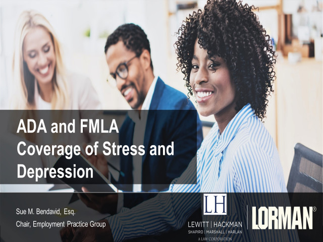 ADA and FMLA Coverage of Stress and Depression