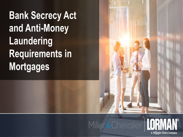 BSA and AML in Mortgages