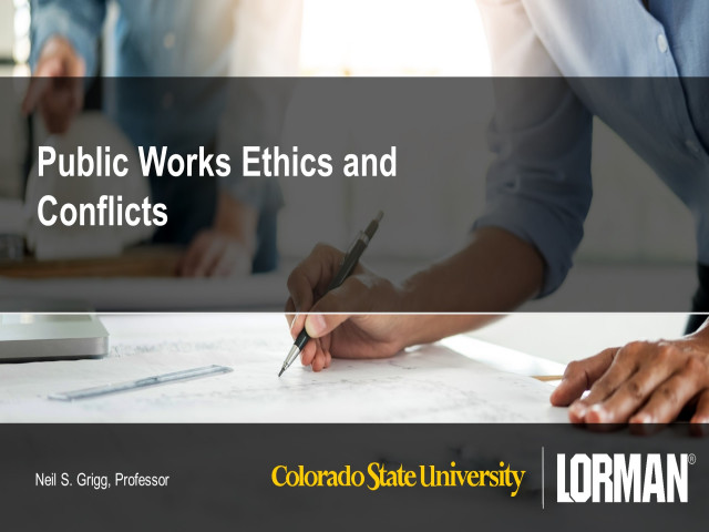 Public Works Ethics and Conflicts