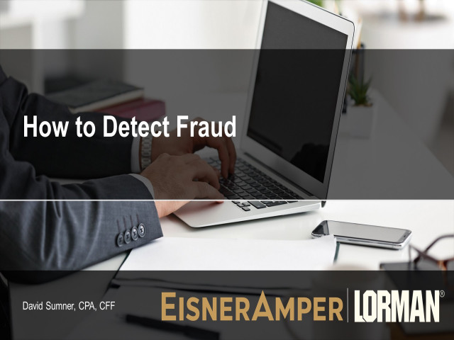 How to Detect Fraud