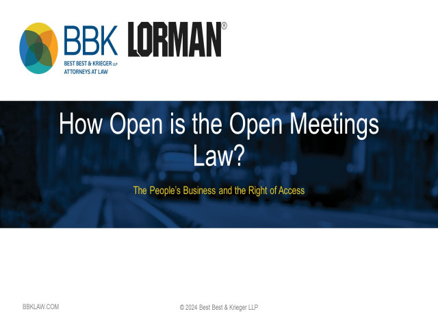 How Open is the Open Meetings Law?