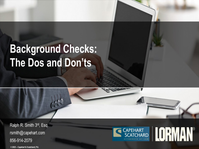 Background Checks Top 10 Dos and Donts