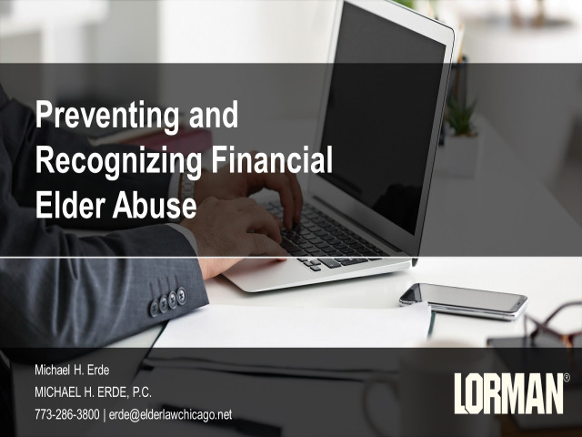 Preventing and Recognizing Financial Elder Abuse