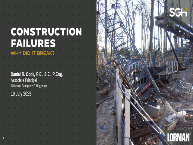 Construction Failures - Why Did It Break?