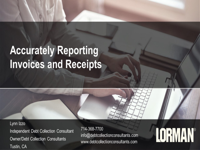 Accurately Reporting Invoices and Receipts