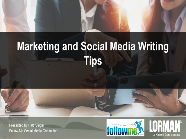 Marketing and Social Media Writing Tips