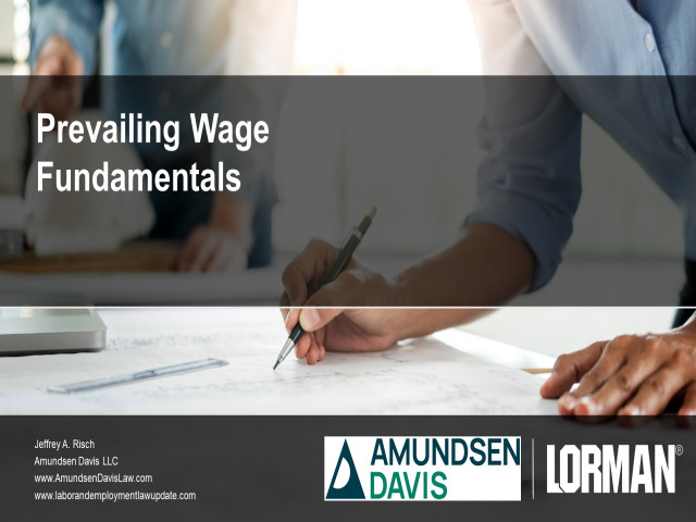 Prevailing Wage Fundamentals