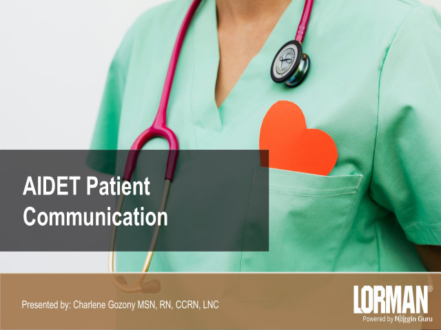 AIDET Patient Communication