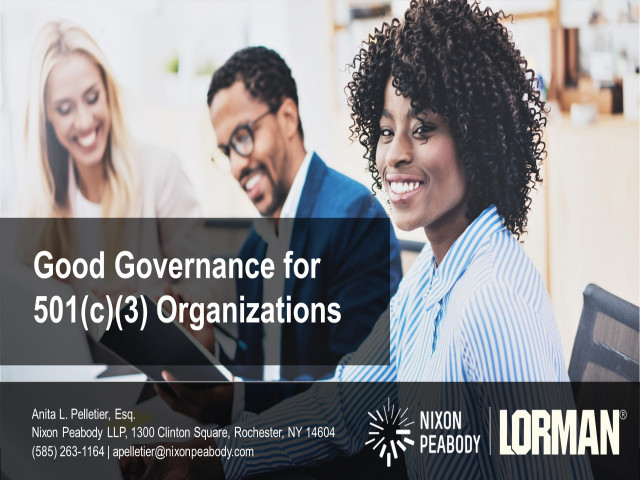 IRS Guidelines for Good Governance for 501(c)(3) Organizations