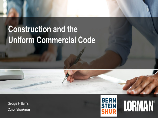Construction and the Uniform Commercial Code