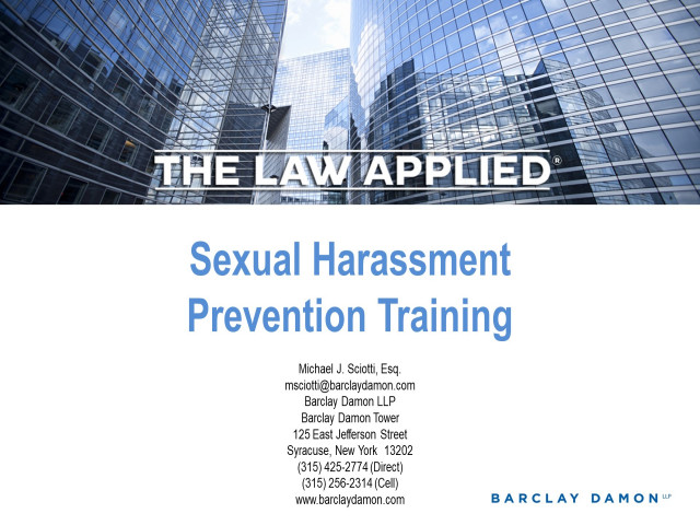 New York Sexual Harassment Prevention Training