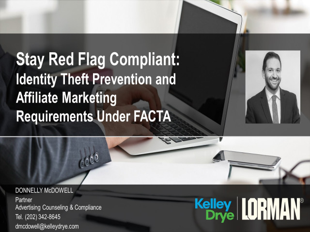 The New Rules Under FACTA: Red Flags for Identity Theft and Affiliate Marketing Compliance