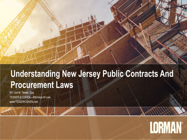 Understanding New Jersey Public Contracts and Procurement Laws