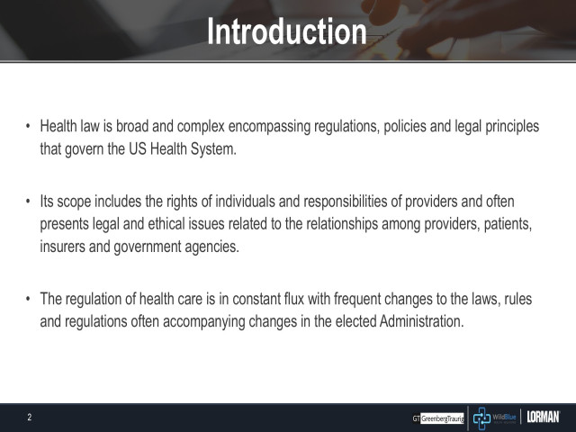 Fundamentals of Health Care Law