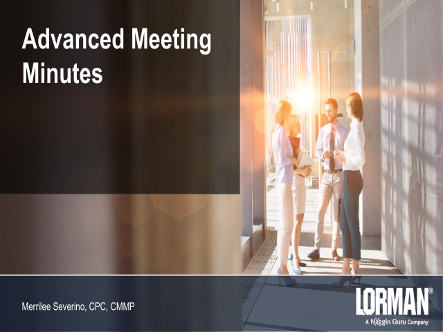 Advanced Meeting Minutes