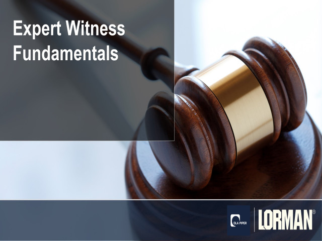 Expert Witness Fundamentals 