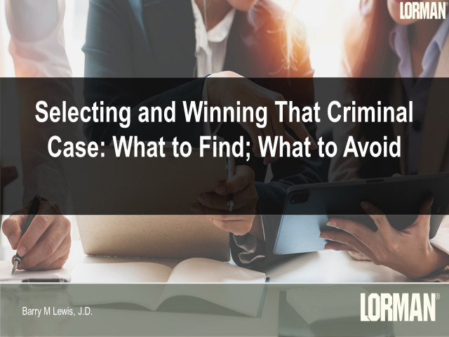 Criminal Practice: Triage for the Civil Lawyer