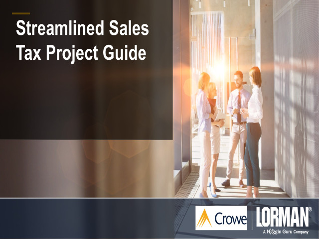 Streamlined Sales Tax Project Guide