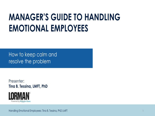 Manager’s Guide to Handling Emotional Employees