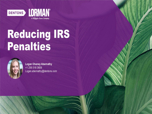 Reducing IRS Tax Penalties
