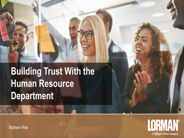 Building Trust With the Human Resource Department
