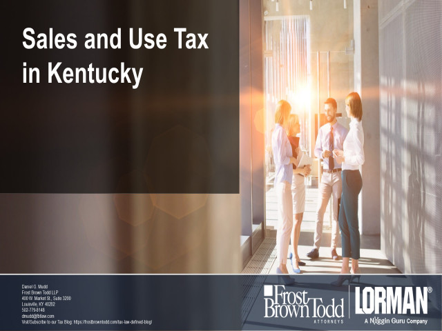 Sales and Use Tax in Kentucky