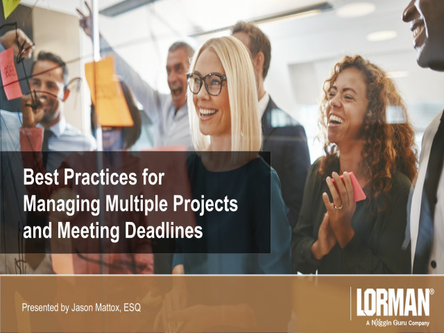 Project Management Basics for Your Law Firm