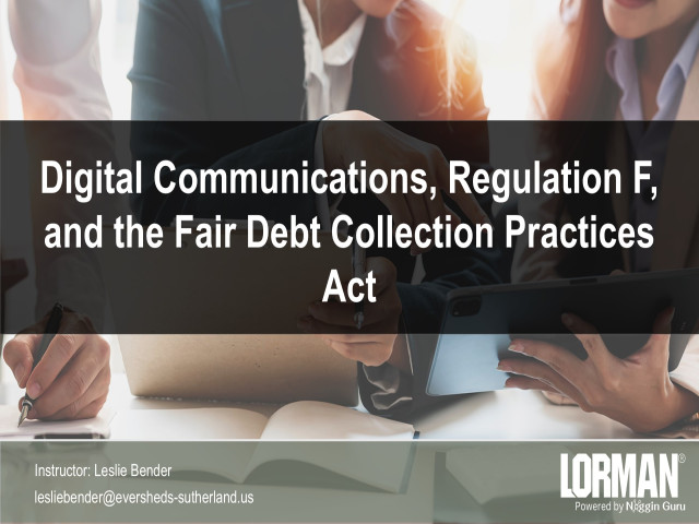Digital Communications, Regulation F, and the Fair Debt Collection Practices Act