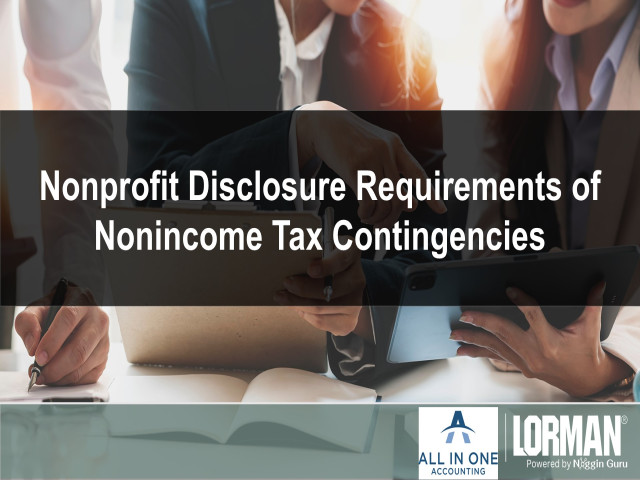 Nonprofit Disclosure Requirements of Nonincome Tax Contingencies