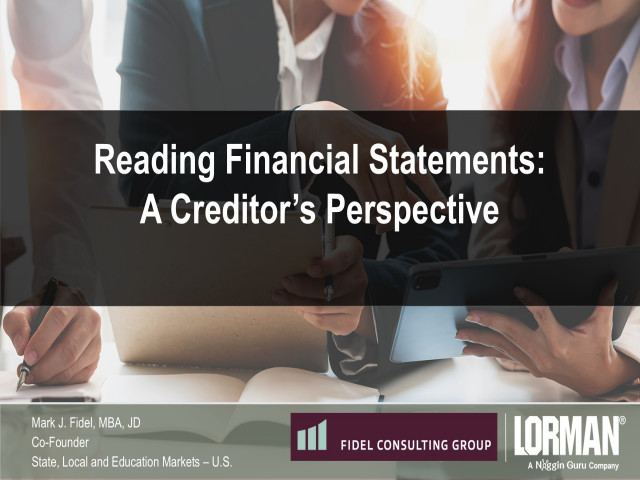 Reading Financial Statements: A Creditor's Perspective