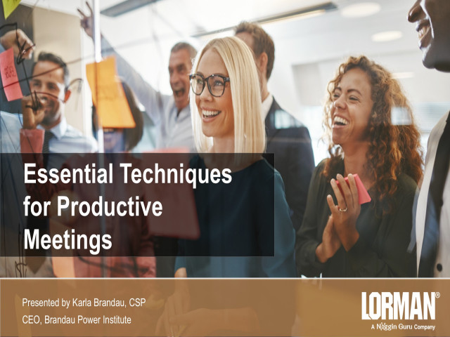 Essential Techniques for Productive Meetings