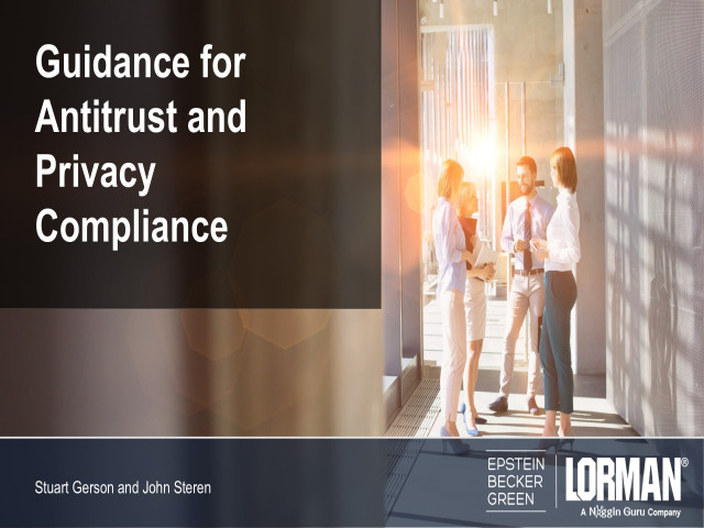 Guidance for Antitrust and Privacy Compliance