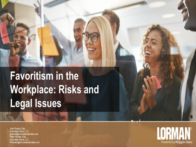 Favoritism in the Workplace: Risks and Legal Issues