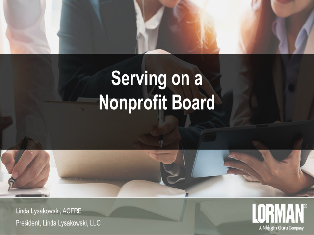Serving on a Nonprofit Board