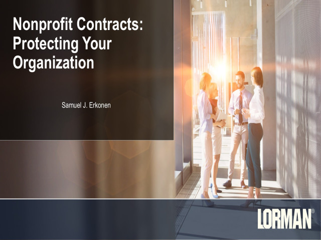 Nonprofit Contracts: Protecting Your Organization