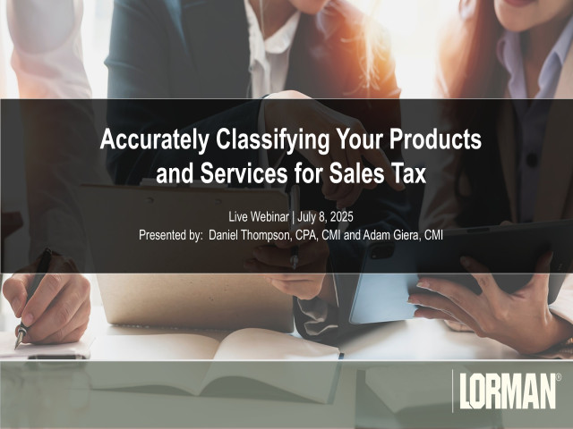 Accurately Classifying Your Products & Services for Sales Tax