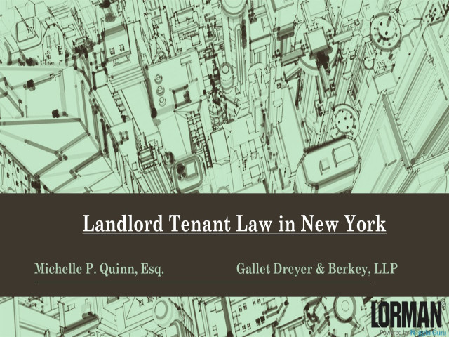New York City Landlord and Tenant Law Basics