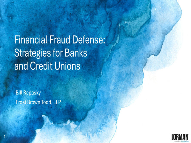 Financial Fraud Defense: Strategies for Banks and Credit Unions