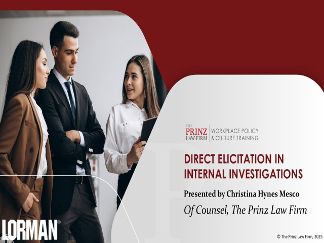 Direct Elicitation in Internal Investigations