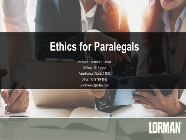 Ethics for Paralegals