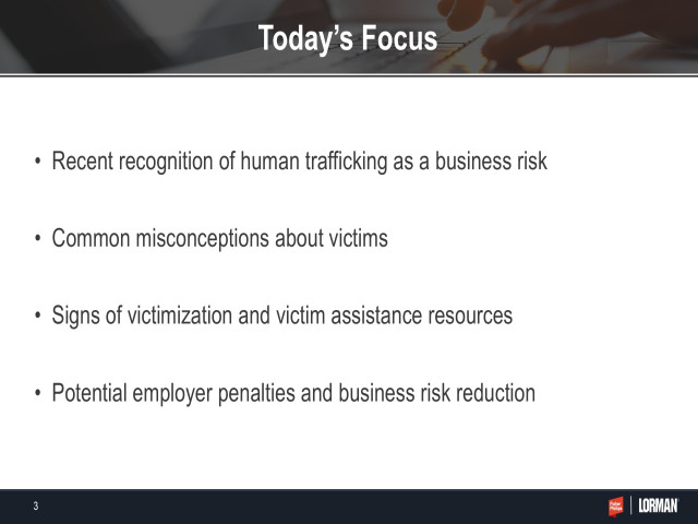 Human Trafficking Awareness